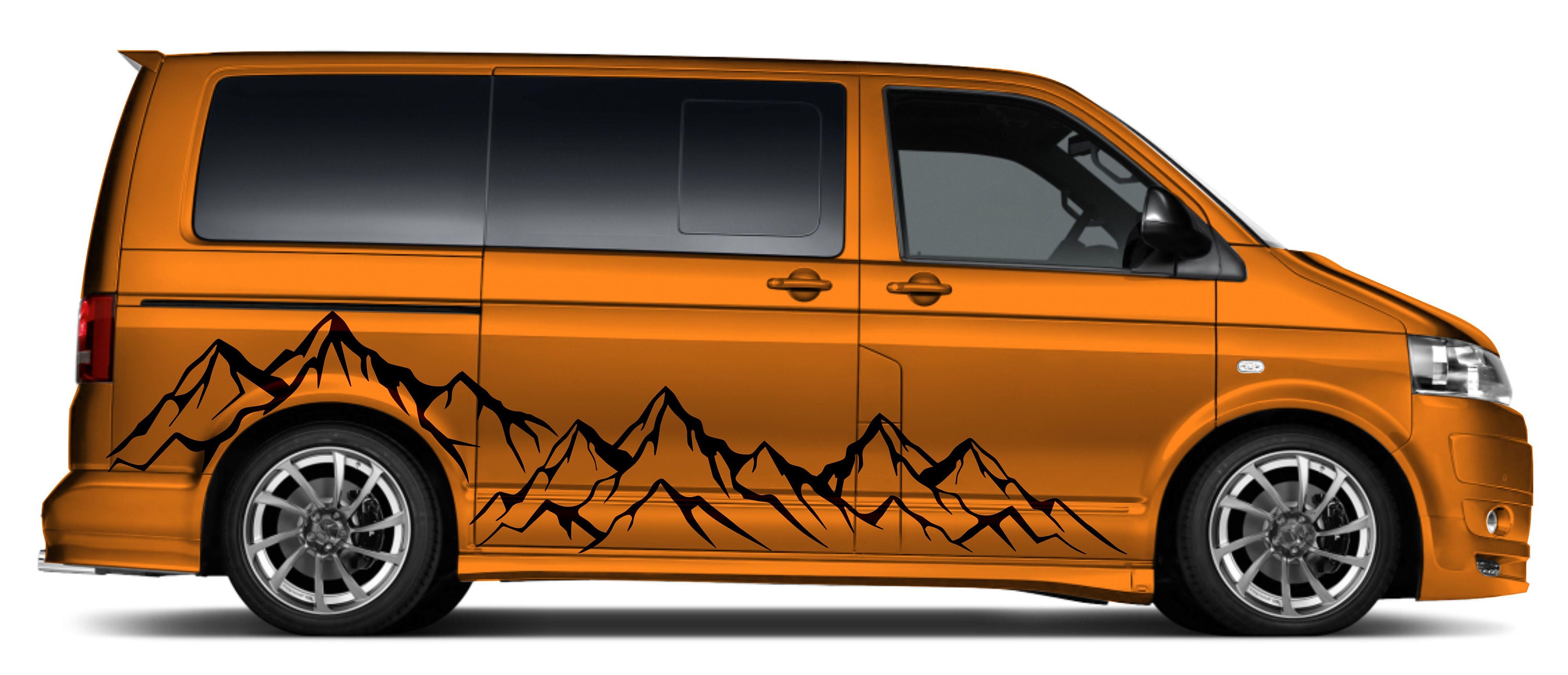 Multivan Sticker Mountain Landscape Stickers, Side Stickers, Universal Fit for VW T6 T5 ...