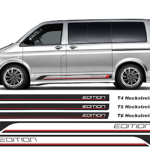 Set d'autocollants à rayures latérales EDITION adapté pour VW T6 T6.1 T5 T4 Multivan Bulli #T61-2F