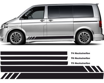 Jeu d'autocollants bandes latérales sans texte BLANK pour VW T6 T6.1 T5 T4 T6