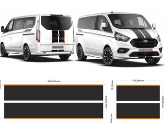 Ensemble d'autocollants Viper Racing adapté à Ford Tourneo Transit Custom 02K