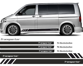 Set d'autocollants bandes latérales TRANSPORTER sur mesure pour VW T6 T6.1 T5 T4 T6-02