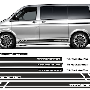 Sidodekalset TRANSPORTER lämplig för VW Multivan Bulli T6, T5, T4 #L-T01