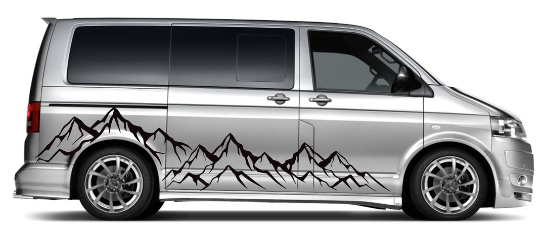 Multivan Sticker Mountain Landscape Stickers, Side Stickers, Universal Fit for VW T6 T5 ...