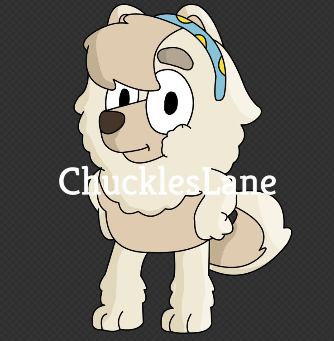 Bluey SVG PNG With Outline // Blue Dog Cartoon Dog Judo Etsy