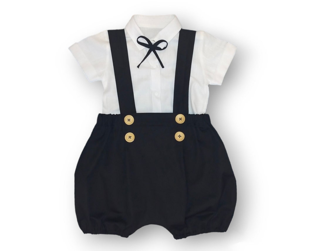 Handmade Vintage Bow Tie Shorts Rompershirt Not Includedtoddler Boy
