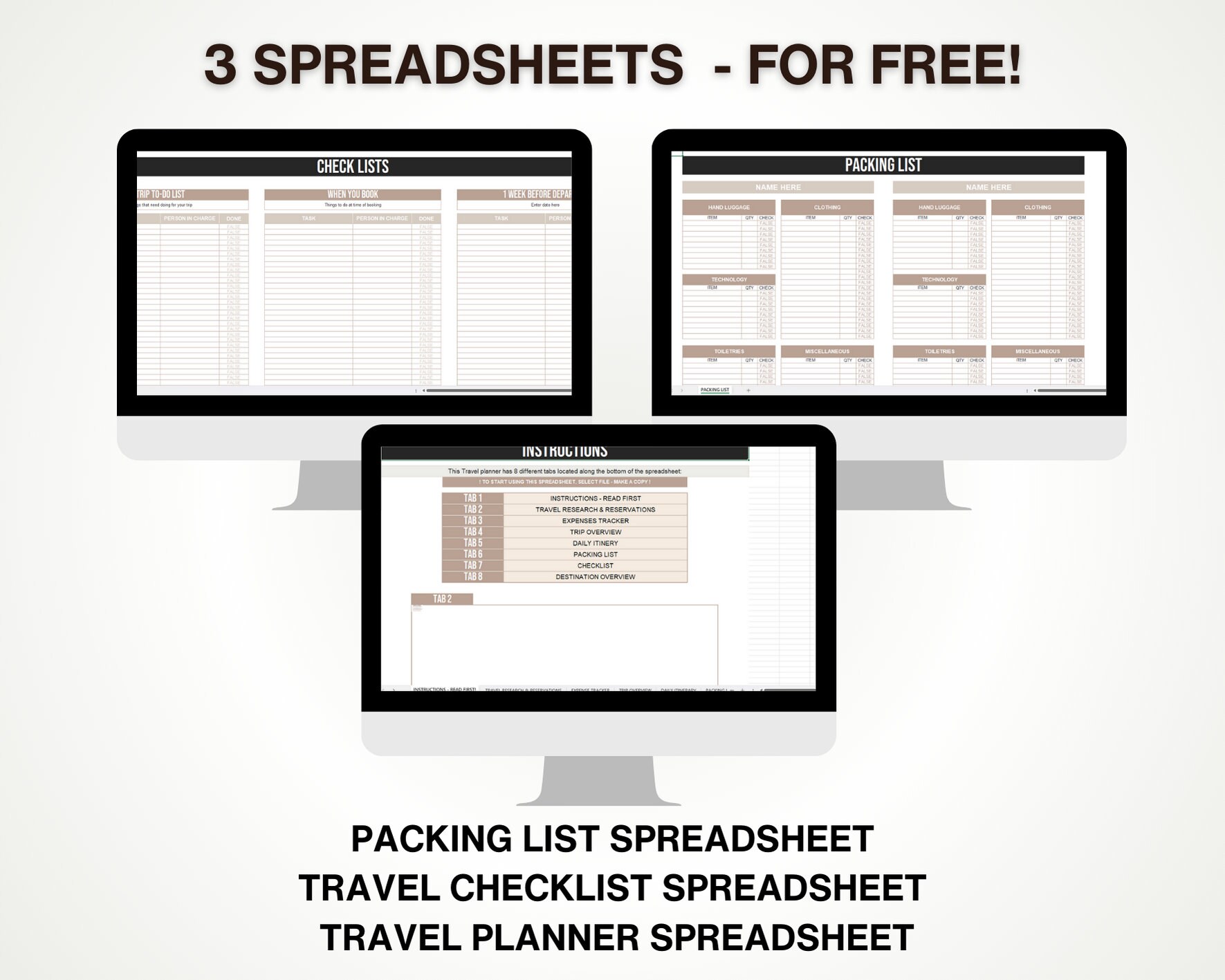 Travel Planner Printable, Travel Checklist Printable, Printable ...