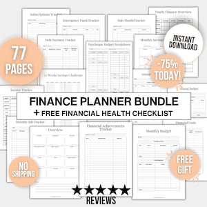 Printable Finance Planner, Printable Budget Planner, Finance Planner Printable, Budget Planner Printable, Printable Financial Planner