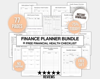 Planificador de finanzas imprimible, Planificador de presupuesto imprimible, Planificador de finanzas imprimible, Planificador de presupuesto imprimible, Planificador financiero imprimible