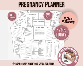 Printable Pregnancy Checklists, Maternity Planner, Printable Baby Prep, Baby Planning, Printable Pregnancy To-Do List, Pregnancy Organiser