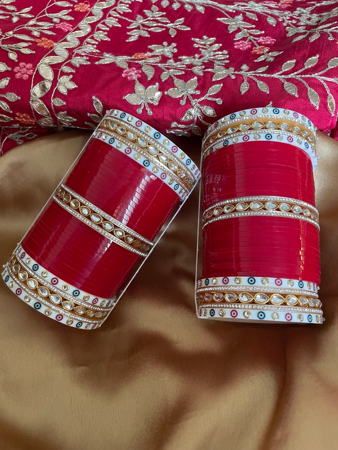 Red Bridal Choora/kundan Bridal Chooda/punjabi Wedding Choora