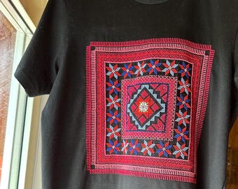 Patrón de punto de cruz cuadrado Tatreez palestino / Descarga instantánea en PDF