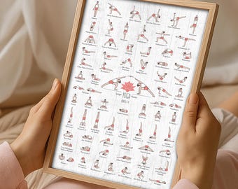Iyengar Yoga Asanas Canvas Chart: Poses for Studio & Home