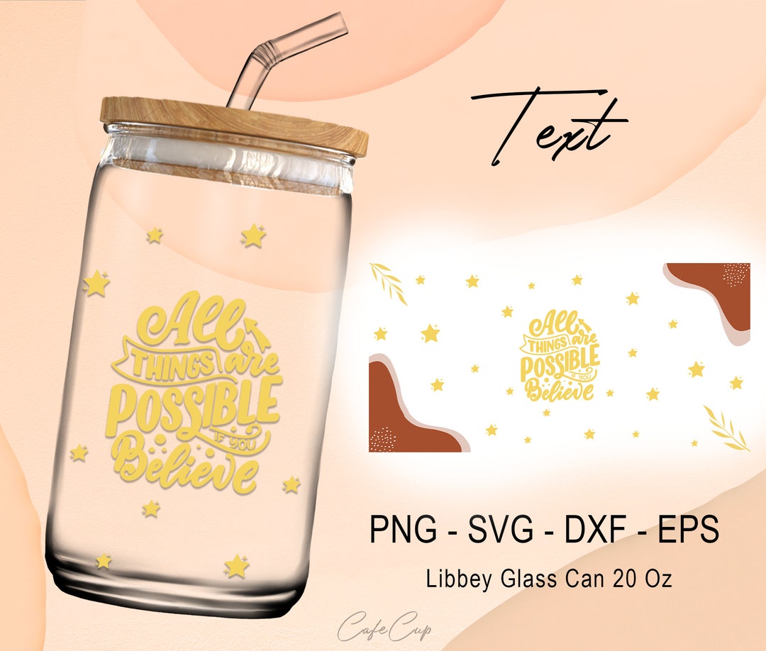 Glass Cup SVG PNG Coffee Cup Template Mug Sublimation SVG Etsy