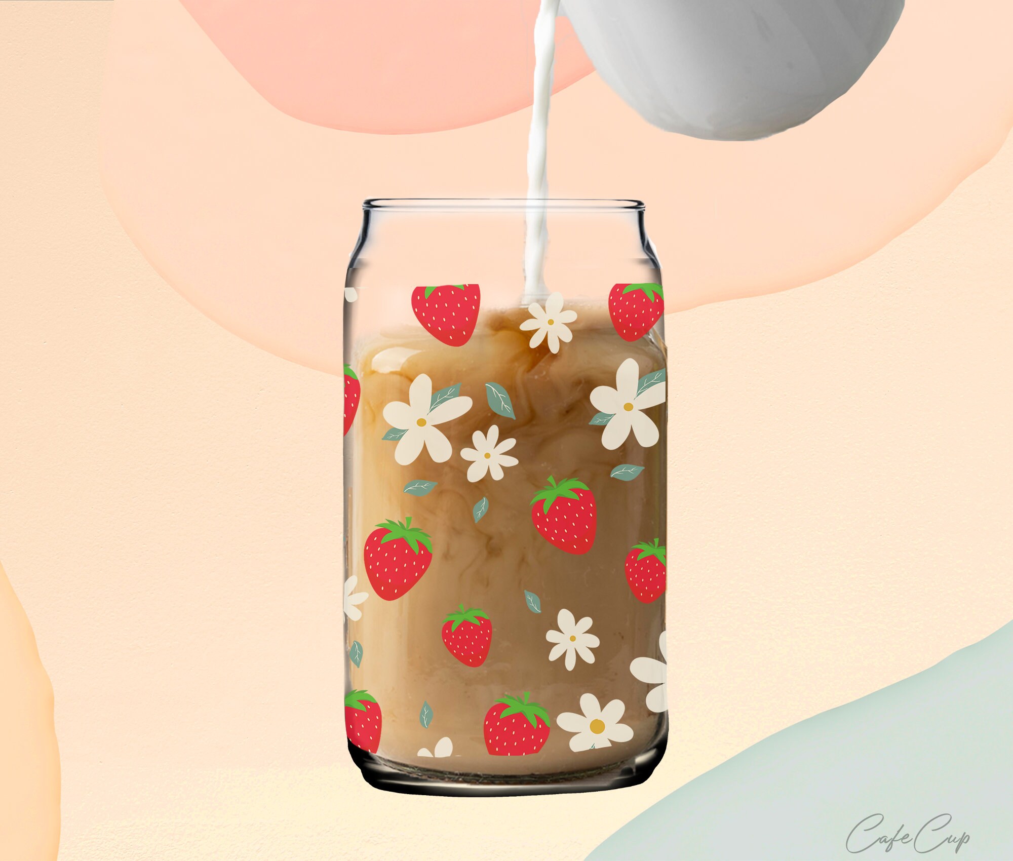 Glass Cup SVG PNG Coffee Cup Template Mug Sublimation SVG Etsy Canada