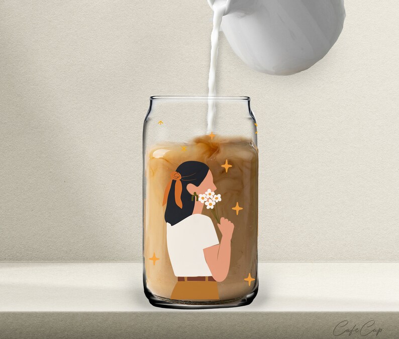 Glass Cup SVG PNG Coffee Cup Template Mug Sublimation SVG Etsy