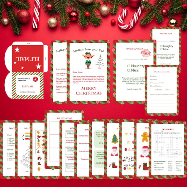 Elf on the Shelf Kit Printable - Etsy