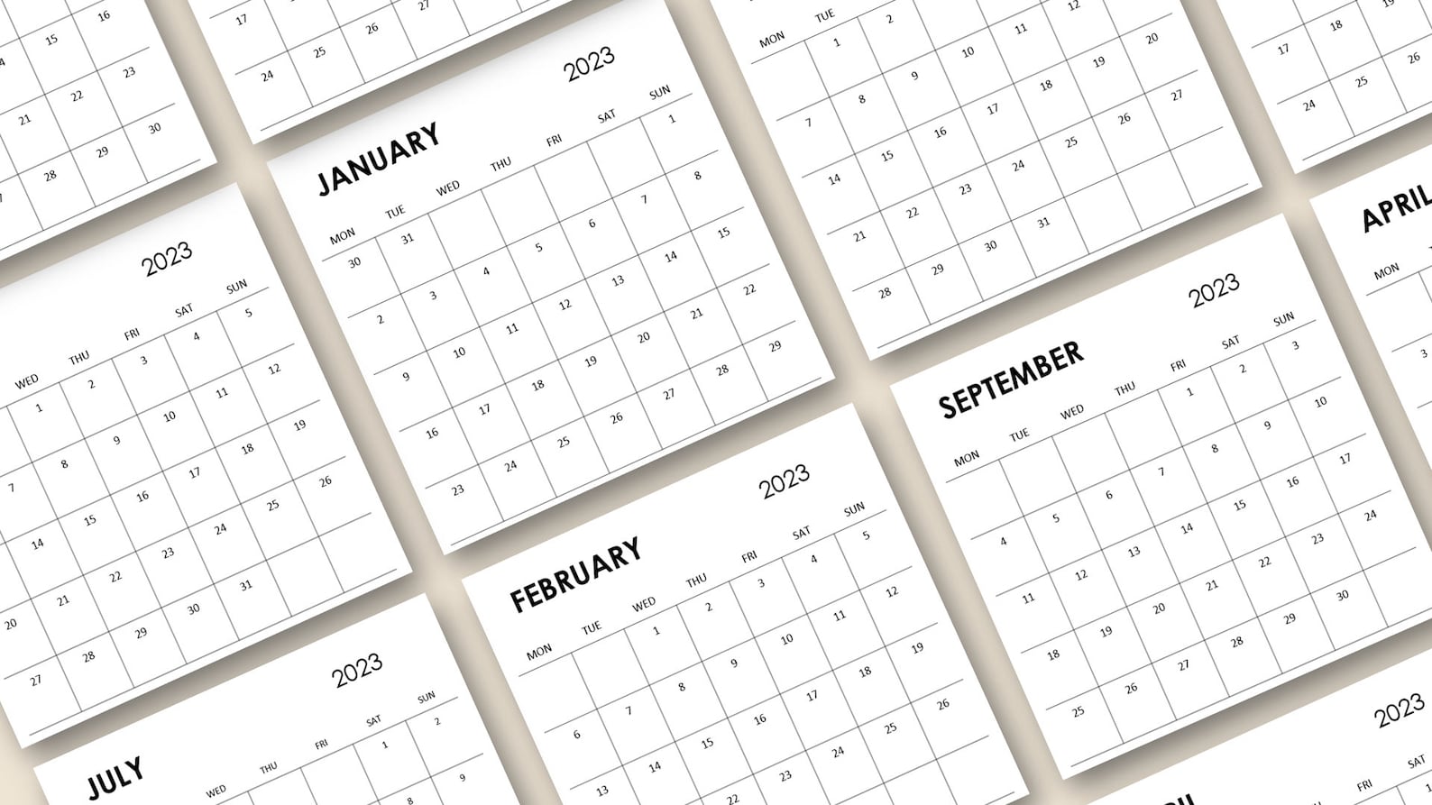 Printable Mini Calendar 2024 Mini Calendar 2024 3 X 3 - Etsy