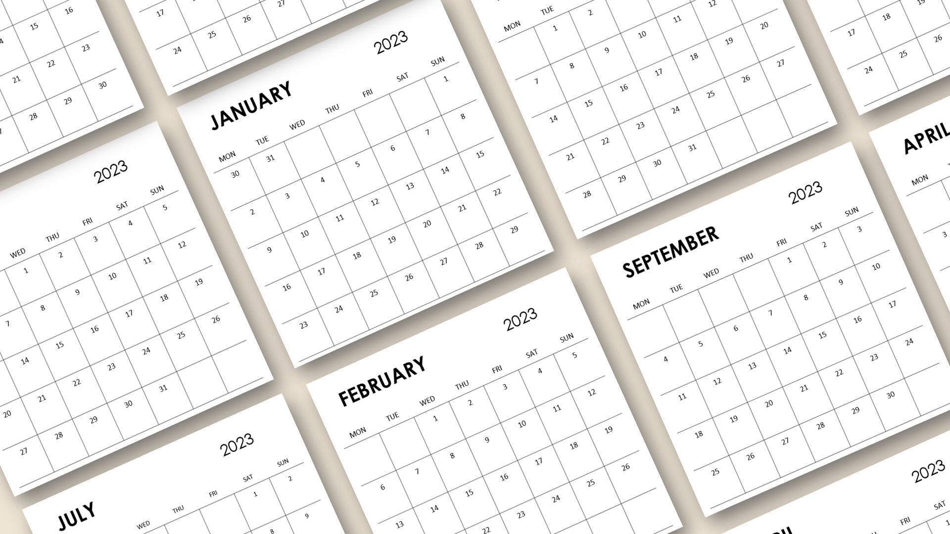 Printable Mini Calendar 2024 Mini Calendar 2024 3 X 3 Etsy Printable Mini Calendar 2024 Mini Calendar 2024 3 X 3 Etsy