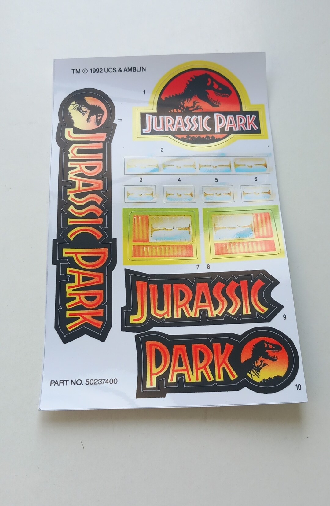 Jurassic Park Jungle Explorer Custom Stickers/labels/decals on Gloss ...