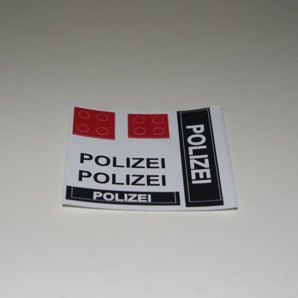 Geyper Man Polizei moto custom repro replacement sticker sheet replacement custom stickers/labels/decals DIE CUT