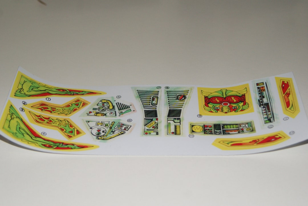 Masters of the Universe Battle Ram MOTU Replacement Stickers/labels ...