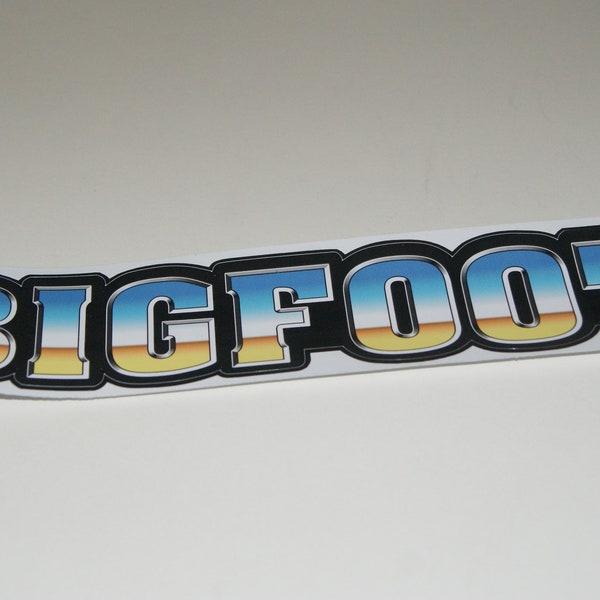 Bigfoot Monster Truck logo 20 x 4 cm custom repro sticker label decal...die cut