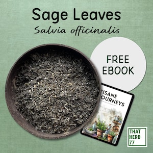 Hojas de salvia secas [Salvia officinalis] / Máxima calidad / 100 % orgánicas / Sin OMG / Hierba natural seca / Infusión / De origen sostenible