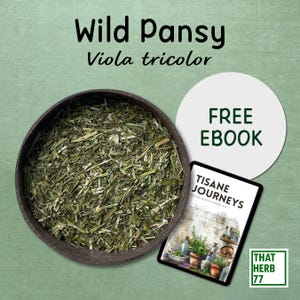 Dried Violet Herb [Viola tricolor] | Best Quality | 100% Organic | GMO Free | Dried Herb | | Natural herb | Herbal Tea | Sustainably Sourced