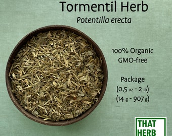 Tormentil Herb (Potentilla erecta) | Best Quality | 100% Organic | Dried Leaves | Natural Plant | Herbal Tea | Sustainably Sourced | Non-GMO
