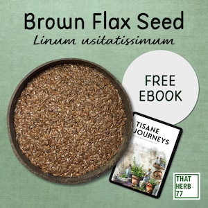 Brown Flax Seed (Linum usitatissimum) | Best Quality | 100% Organic | Natural Seeds | Herbal Tea | Sustainably Sourced | Non-GMO