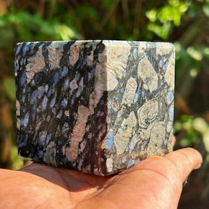 Natural Large 50MM Que Sera Stone qube Healing Metaphysical Power Stone  qube| Llanite Stone qube