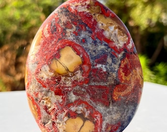 Red Cobra Jasper Freeform Stone | Polished Natural Crystal Decor Specimen