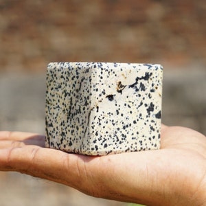 DALMATIAN JASPER Cube || Cube Crystal || 60 MM Crystal cube.