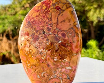 Cobra Jasper Freeform Crystal | Natural Polished Stone Decor, India Origin