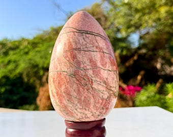 Natural Rosophia Stone Egg | Polished Gemstone Collector Crystal Decor