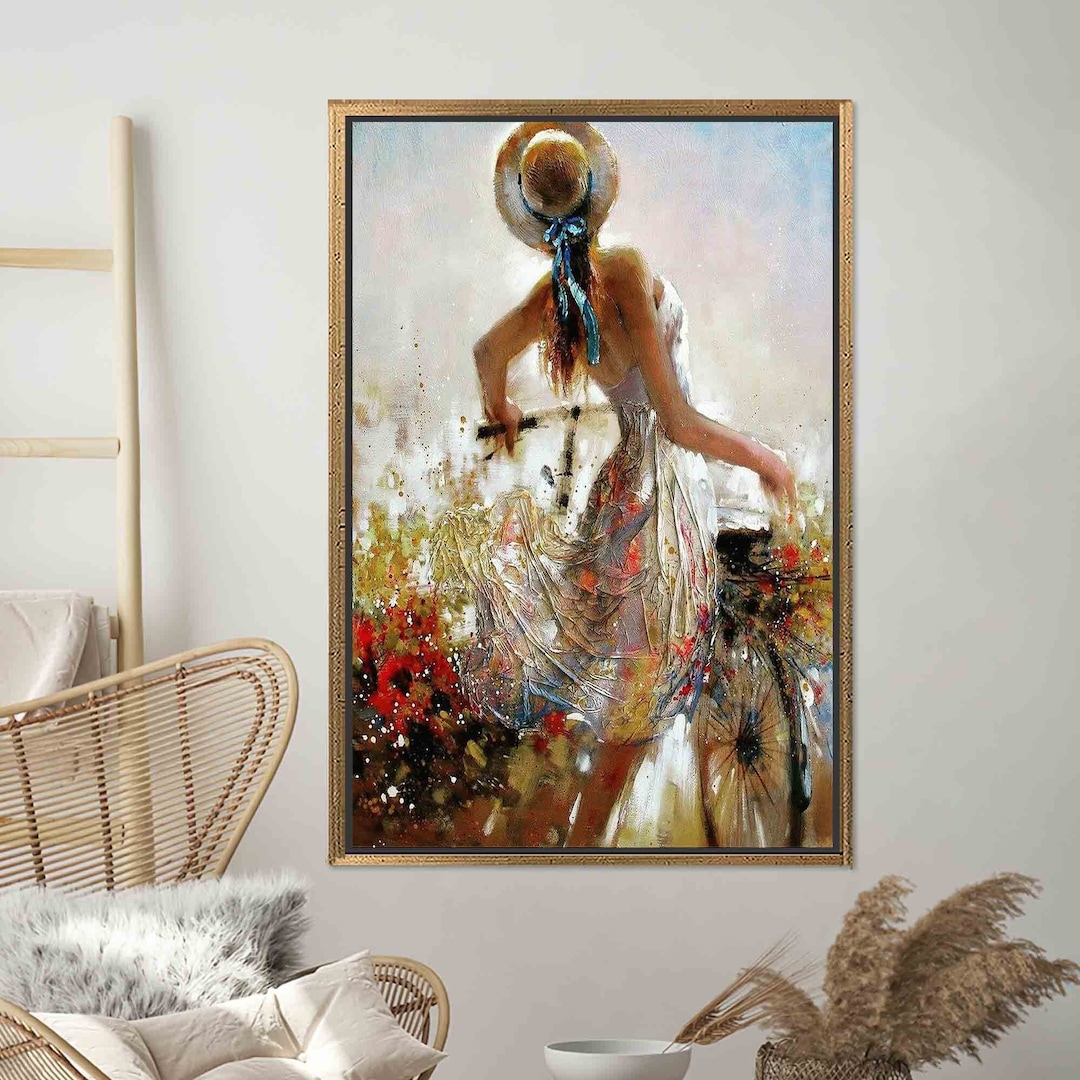Custom Wall Art Canvas Wall Art Woman Canvas Woman Canvas Etsy