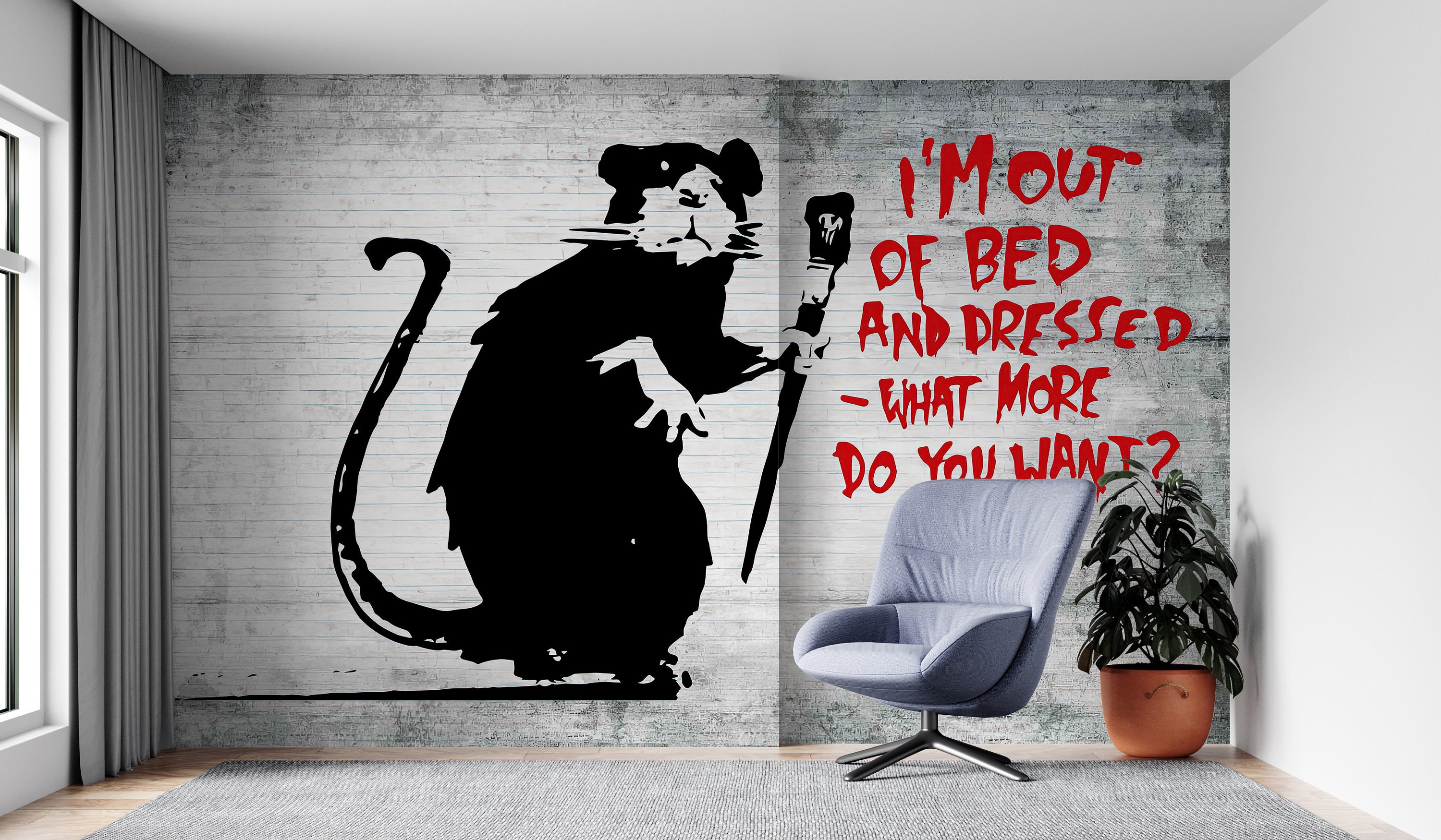 Gym Rat Wall Art, Canvas Prints, Framed Prints, Wall Peels