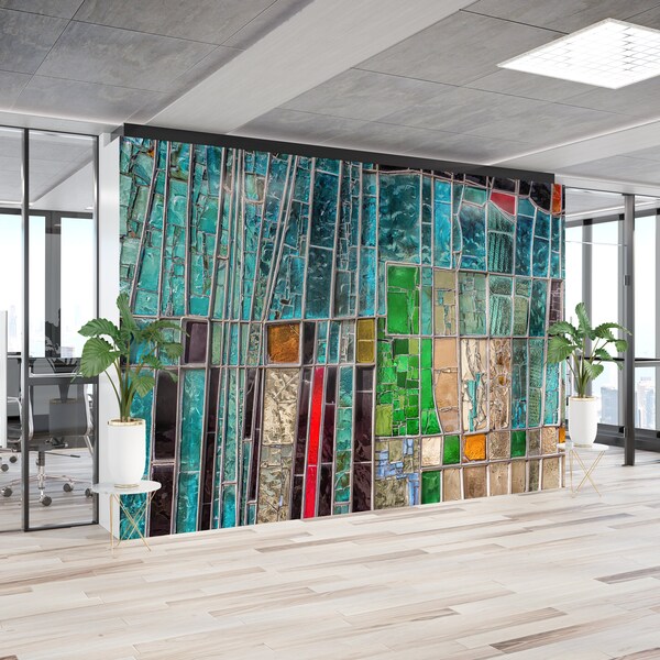 Stained Glass Peel and Stick Etsy