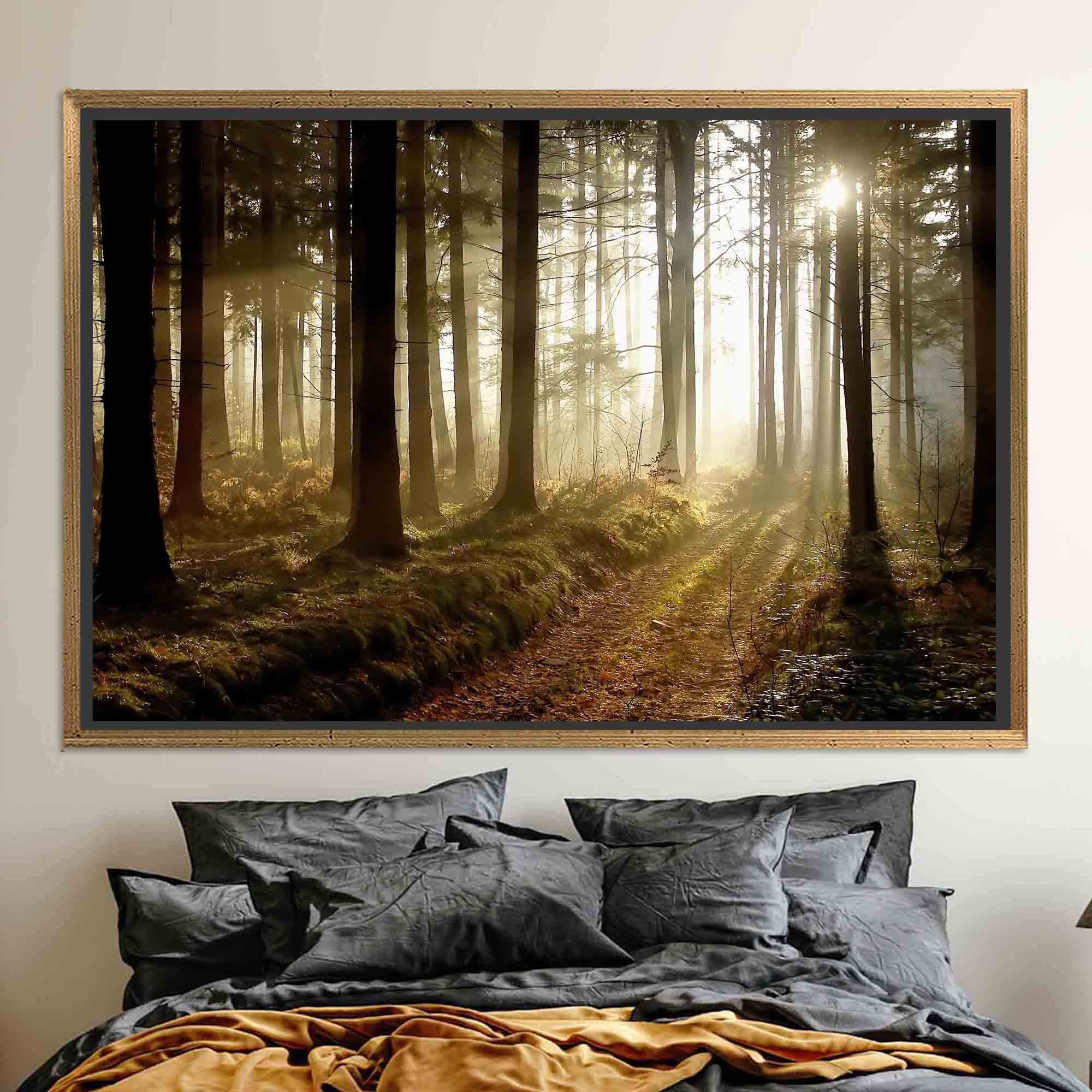 Diamond Art Painting Kit on Stretched Canvas, Forest