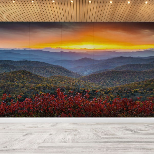 Blue Ridge Mountain Wallpaper Etsy