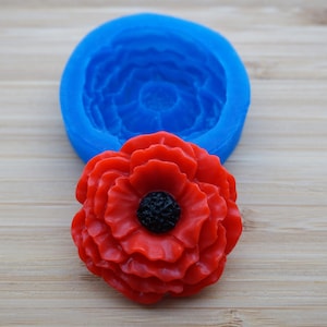 Stampo in silicone "Fiore di papavero grande"