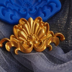 Clarabelle Silicone Mold – Baroque Ornate Mold for Cake Decorating, Furniture Appliques, Fondant, Resin, Clay, Soap, Chocolate