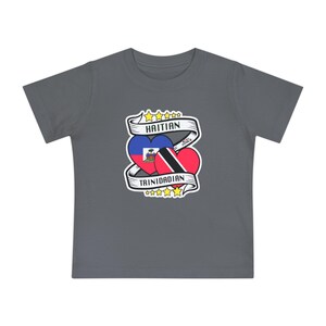Trinidadian Haitian Baby Tee | Cultural Pride Kids T-Shirt | Caribbean Heritage Clothing | Trinbagonian Haitian Gift | Summer Toddler Wear image 7