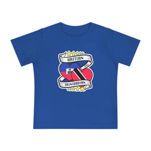 Trinidadian Haitian Baby Tee | Cultural Pride Kids T-Shirt | Caribbean Heritage Clothing | Trinbagonian Haitian Gift | Summer Toddler Wear image 6