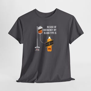 Humor Johnnie Walker Blood Type Old Man Shirt with a fun whiskey design, perfect for whiskey lovers