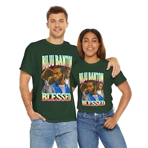 Buju Banton Blessed Vintage Retro Shirt Classic Reggae Music T-shirt, Iconic Design for Buju Banton Fans, Stylish and Comfortable Tee