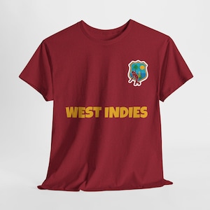 West Indies Cricket World Cup Jersey, Official Replica Shirt , Support the West Indies Team, Perfect Gift for Cricket Fans & Enthusiasts