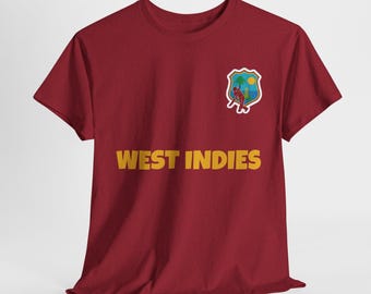 West Indies Cricket World Cup Jersey, Official Replica Shirt , Support the West Indies Team, Perfect Gift for Cricket Fans & Enthusiasts