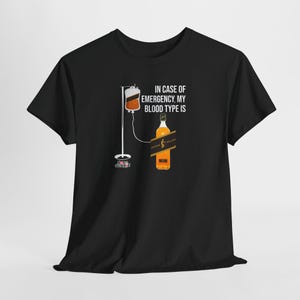 Humor Johnnie Walker Blood Type Old Man Shirt with a fun whiskey design, perfect for whiskey lovers