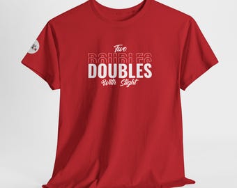 Two Doubles with Slight Pepper Funny West Indian T-Shirt Caribbean Food Shirt, Trinidad and Tobago, West Indian Unisex Tee, Trini Humor